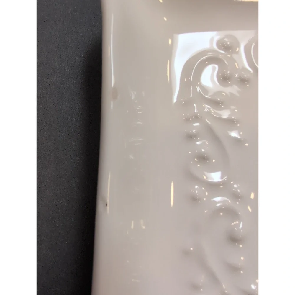 Maioliche Jessica Cream Rectangular Tray Platter Made in Italy READ